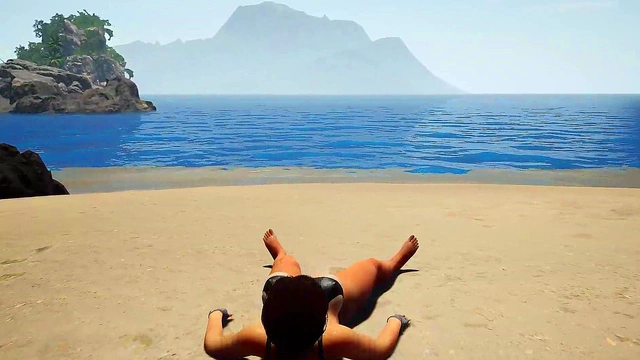 The ancient statue has awakened and is now rhythmically pounding Lara in all her holes 3D