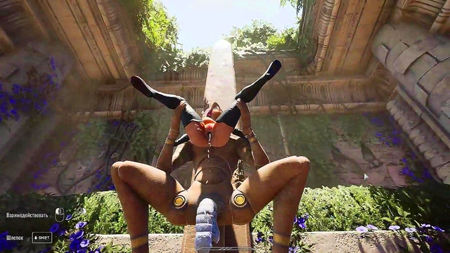 Lara activated an ancient statue and got fucked by a big dick 3D Hentai Game Animation