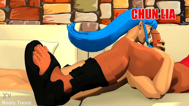 Chun Lia big ass Asian booty fucking an Arab big cock in Sex Fighter 3d HD parody