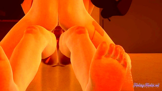 Miraculous Ladybug Hentai 3D - double penetration with creampie both in her pussy -