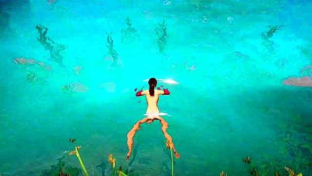 The ancient statue suddenly woke up and began rhythmically fucking Lara 3D Hentai Game