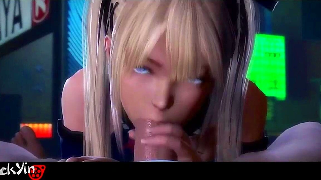 Marie Rose sucking hard cock [Hentai 3D]