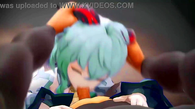 Genshin Impact Ganyu Blowjob Hentai Hard Oral Sex Horn Grab Shake Facial Cumshot Mmd 3D