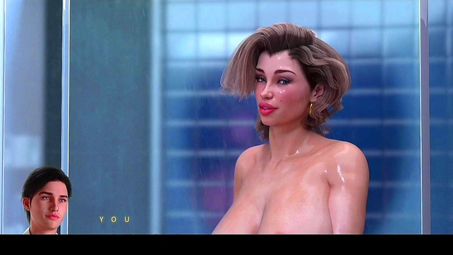 My Horny MILF Stepmom Stucked in the Bathroom - 3D Hentai Animated Porn - APOCALUST