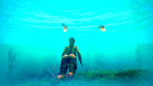 The statue's huge cock awakened in Lara Croft's pussy and then impregnated her 3D Hentai