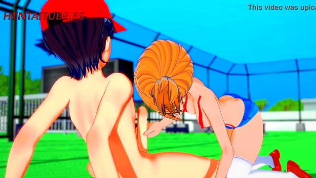 Pokemon Hentai 3D - Misty x Ash Handjob'Blowjob Fuck with cum inside - Anime Porn