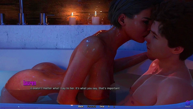 Touching My Horny Stepmom's Pussy While Bathing Together - 3D Hentai Animated Porn - Life