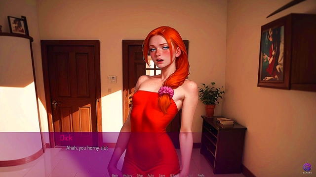 My Redhead Wife Trying Rough Deepthroat Live Online - 3D Hentai Animated Porn - Mila Ai