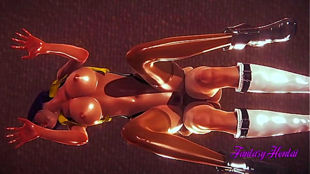 Cowboy Bebop Hentai 3D - Faye Valentine blowjob with cum in her mouth and fucking her pussy with creampie