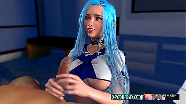 3D Porn Anime Hentai Sailor Handjob