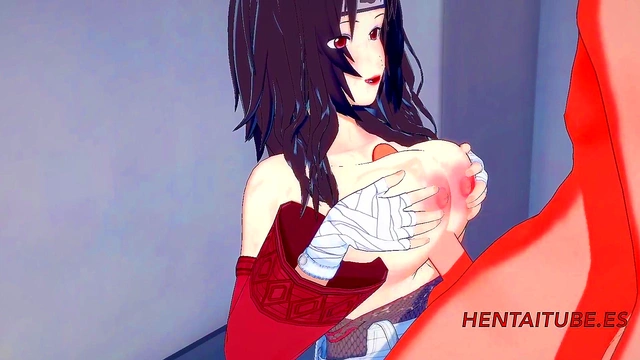 Naruto Hentai 3D - Kurenai bobjob and fuck by Naruto and he cums in her boobs and pussy