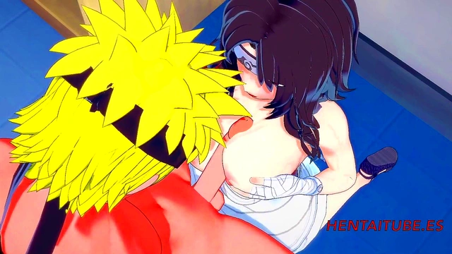 Naruto Hentai 3D - Kurenai bobjob and fuck by Naruto and he cums in her boobs and pussy