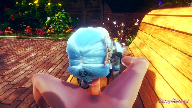 Genshin Impact Hentai 3D - POV Eula handjob'blowjob and cowgirl