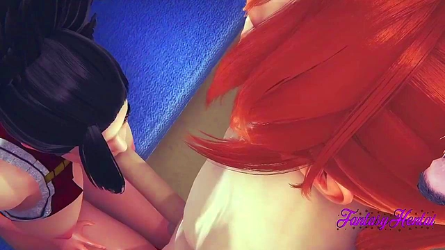 Boku No Hero Hentai 3D - Momo Sex in a Train blowjob and fucked - Japanese manga anime