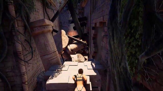 An ancient statue awakens and destroys Lara's pussy by filling it with sperm Hentai Game
