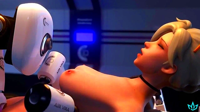 Hentai 3D uncensored Mercy fucked by dominant AI and made many orgasm's