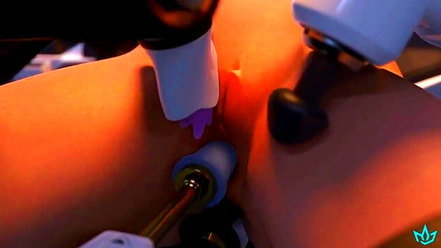 Hentai 3D uncensored Mercy fucked by dominant AI and made many orgasm's