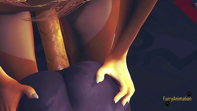 Furry Hentai 3D - Fox fucks cat and fills her pussy - Anime Manga Japanese Yiff Cartoon