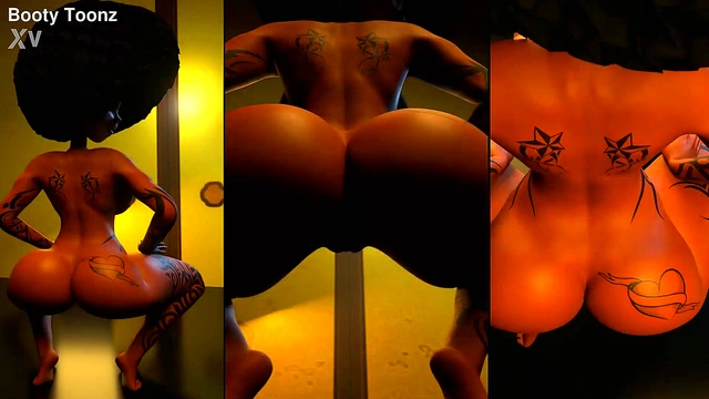 Brand new thick 3d big booty big titty ebony ass anime waifu