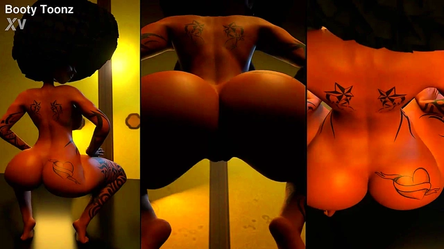 Brand new thick 3d big booty big titty ebony ass anime waifu