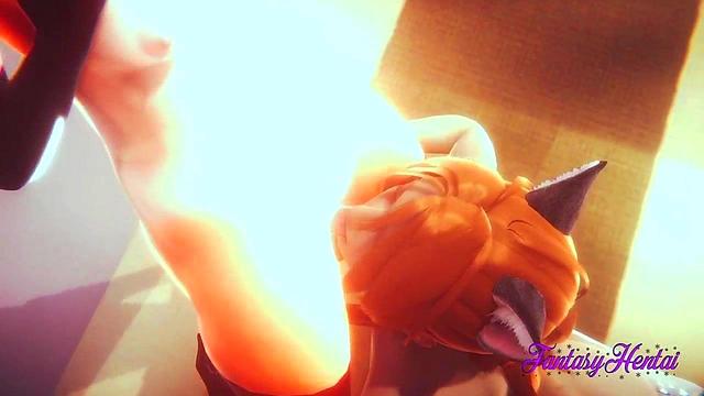 Incredibles Hentai 3D - Violet blowjob and fucked with creampie in her pussy - Cartoon