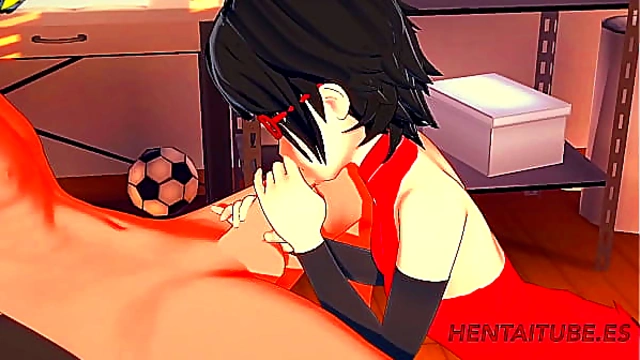 Naruto Hentai 3D - Sarada Handjob & Blowjob to Naruto and cum in her mouth - Hentai Hard Sex