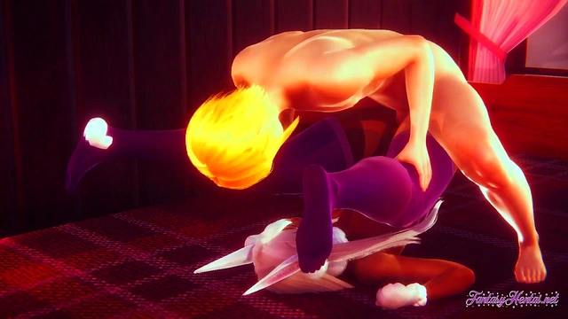 Boku No Hero Hentai 3D - Rumi Usagiyama Cunnilingus fucked with creampie in her pussy -