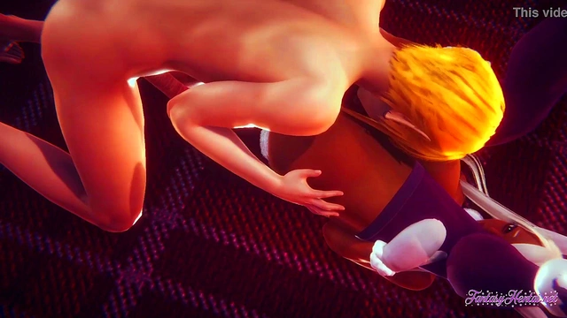 Boku No Hero Hentai 3D - Rumi Usagiyama Cunnilingus fucked with creampie in her pussy -