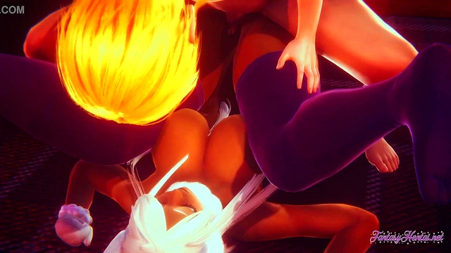 Boku No Hero Hentai 3D - Rumi Usagiyama Cunnilingus fucked with creampie in her pussy -