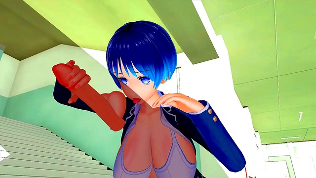 THE FEMALE CLASSMATE WAS IN HEAT IN THE CORRIDOR'SO I HAD TO HELP HIM SOLVE THE PROBLEM