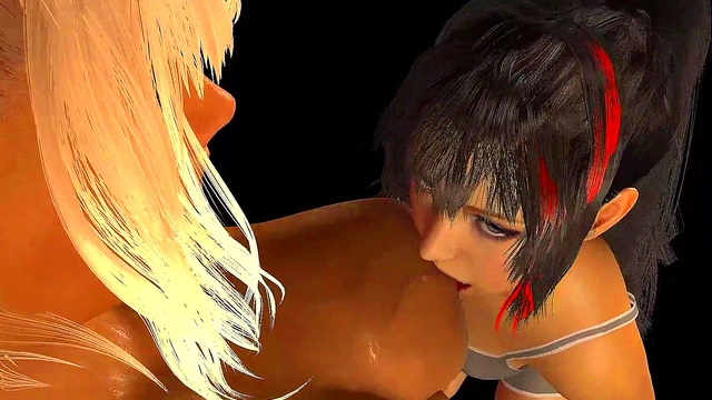 Sexy Brunette Girl Suck MILF Tits