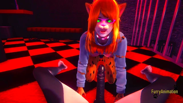Furry Yiff Hentai POV Blowjob and Fucked Cat x Leopard - 3D Manga anime cartoon japanese