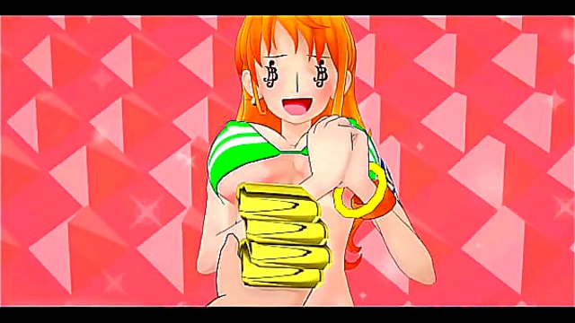One Piece Nami Hentai Sex Beep Block Skyway Song MMD 3D Green Bikini (CLIP)