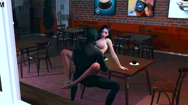 Beauty waitress and BBC guest - Hentai 3D V105