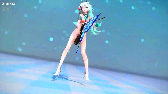 Honkai Impact 3rd Rozaliya Hentai Insect Sex Dance Pink Cat MMD 3D Blue Hair (CLIP)