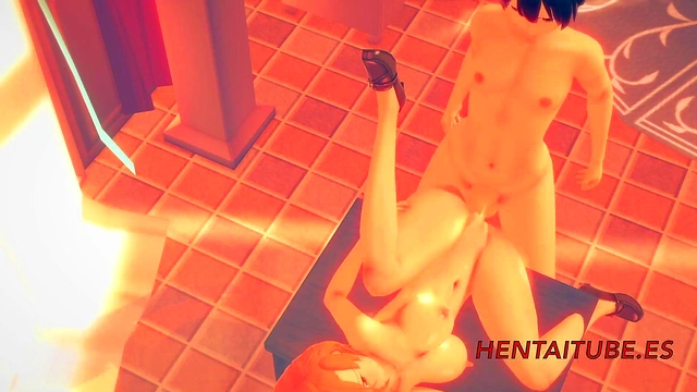 Art Online Hentai 3D - Kirito Fucks Asuna on a Table - Animation Porn
