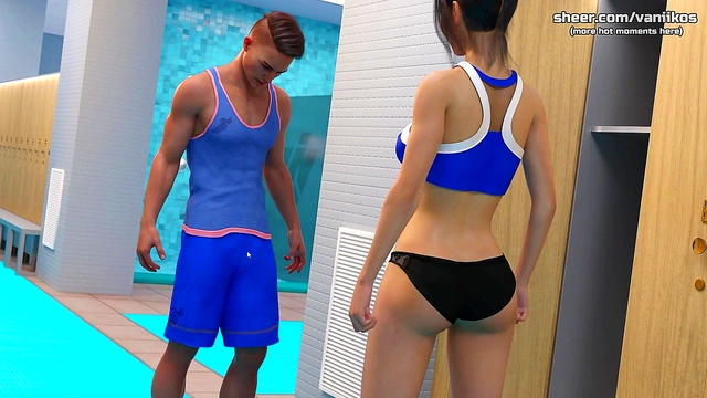 Busty Young Babe Handjob And Tit Job In Public College Shower