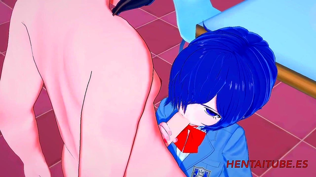 Tokyo Ghoul - Touka Kirishima Handjob'Blowjob and Fucked in a Table - Hentai 3D