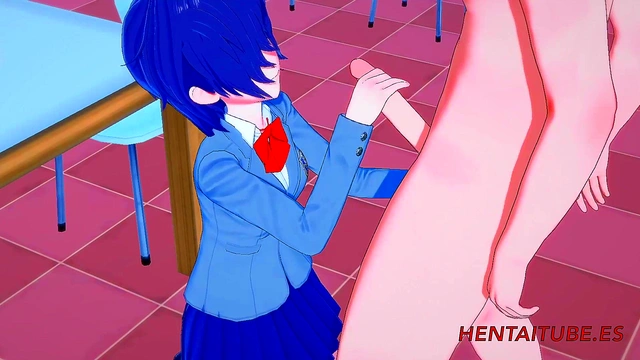 Tokyo Ghoul - Touka Kirishima Handjob'Blowjob and Fucked in a Table - Hentai 3D
