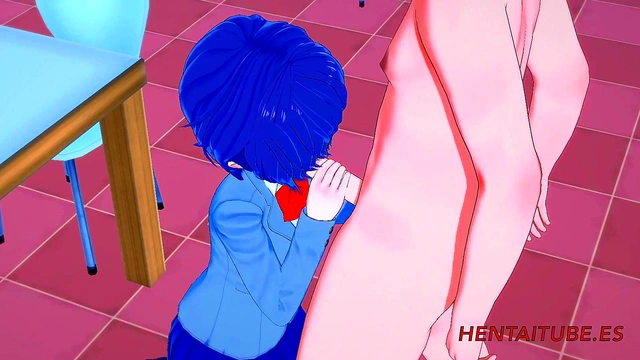 Tokyo Ghoul - Touka Kirishima Handjob'Blowjob and Fucked in a Table - Hentai 3D