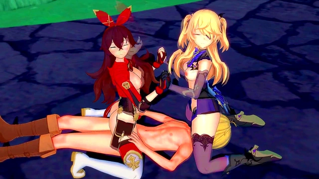 Genshin Impact - Two Archer Girls [3D Hentai'4K'60FPS'Uncensored]