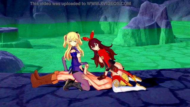 Genshin Impact - Two Archer Girls [3D Hentai'4K'60FPS'Uncensored]