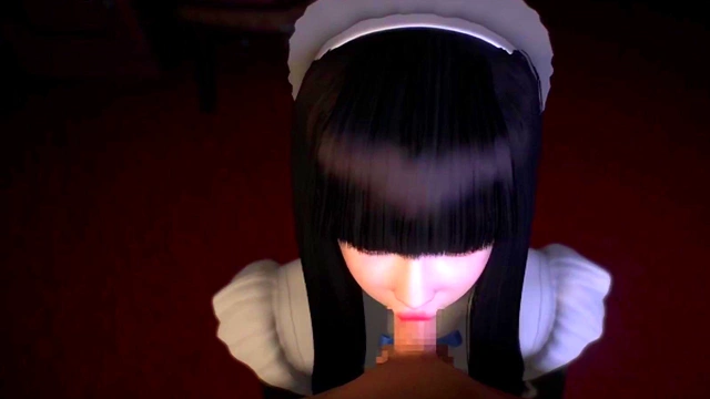 Cute maid blow small dick - Hentai 3d 94