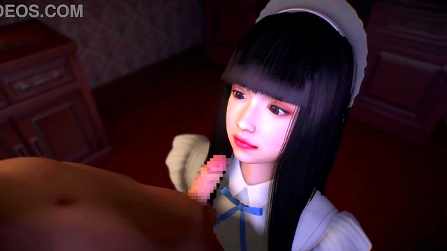 Cute maid blow small dick - Hentai 3d 94