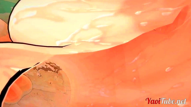 Campbuddy Yaoi Hentai 3D - Yuri Futanari Fucks Yoichi in the bathtube - Anal creampie