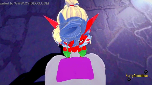 Pokemon Hentai Furry Yiff 3D - POV Blaziken x Mewtwo blowjob and fucked