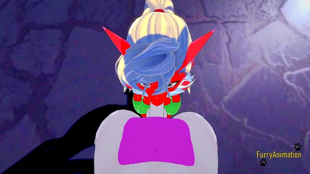 Pokemon Hentai Furry Yiff 3D - POV Blaziken x Mewtwo blowjob and fucked