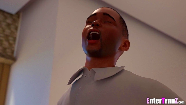 Sexy Trans freak take DILF's BBC all over the house