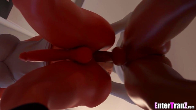 Sexy Trans freak take DILF's BBC all over the house