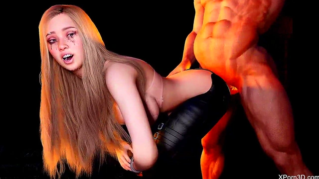 3D Porn Blonde Teen fucking anal sex Teaser